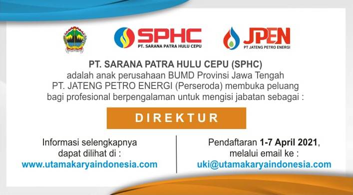 REKRUTMEN CALON DIREKTUR PT SARANA PATRA HULU CEPU